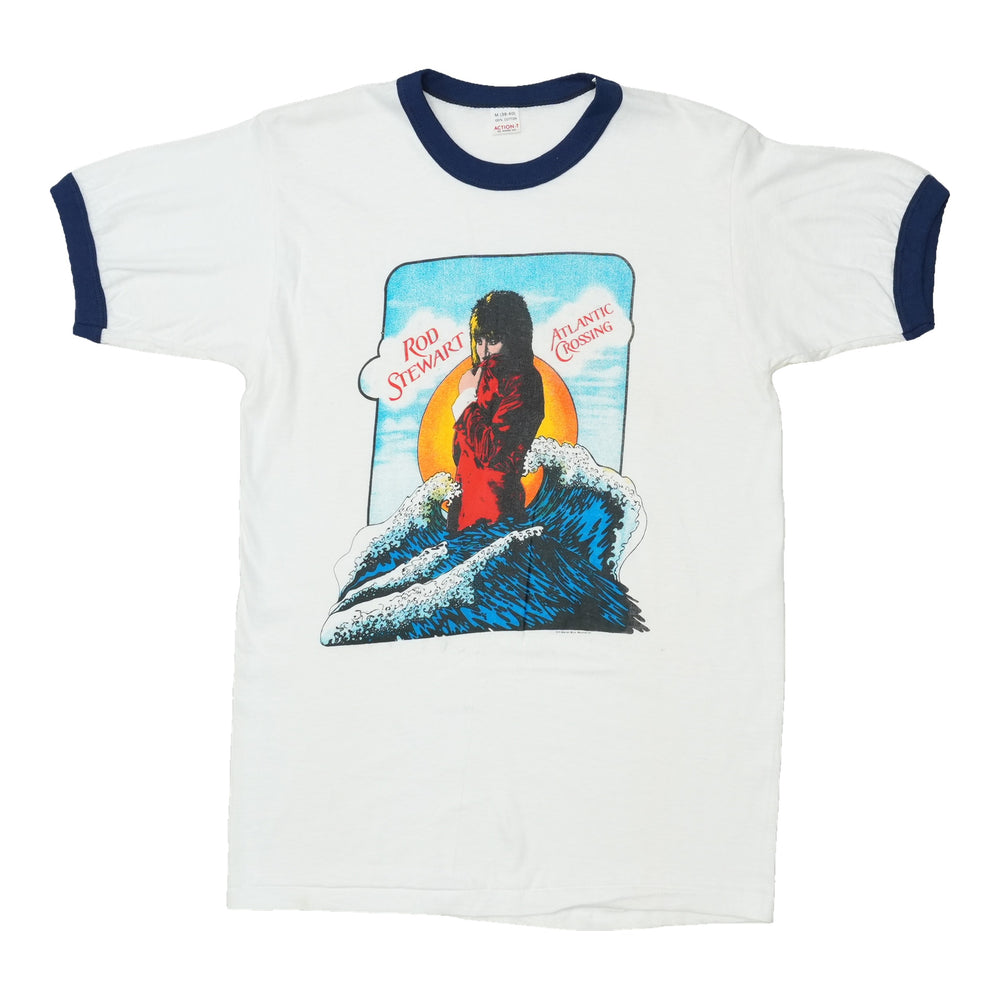 1975 Rod Stewart Atlantic Crossing Ringer Shirt