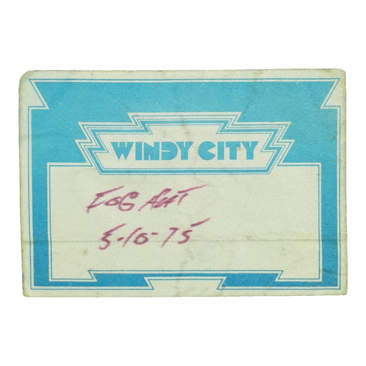 1975 Foghat Windy City Backstage Pass front