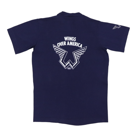 1976 Wings Over America Capitol Records Promo Shirt Back