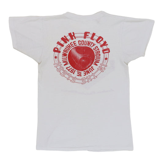 1977 Pink Floyd Milwaukee Concert Crew Shirt Back