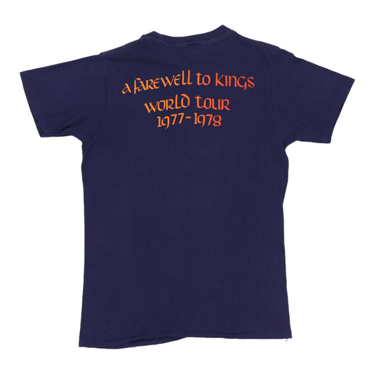 1977 Rush Farewell To Kings Tour Shirt Back