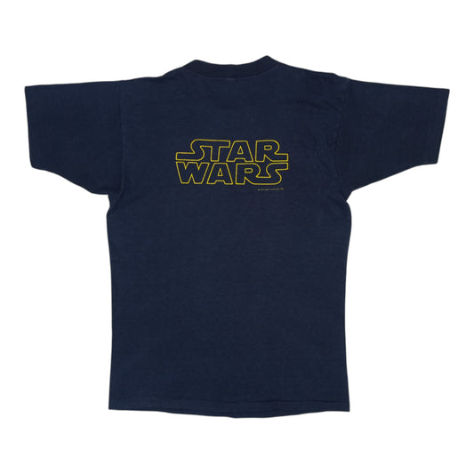 1977 Star Wars May The Force Be With You Shirt Back