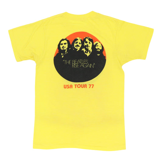 1977 The Beatles Rise Again USA Tour Shirt Back