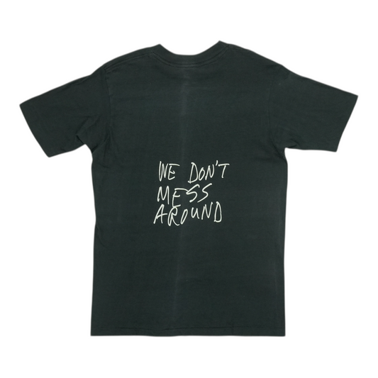 1977 Frank Zappa We Don't Mess Around Shirt Back