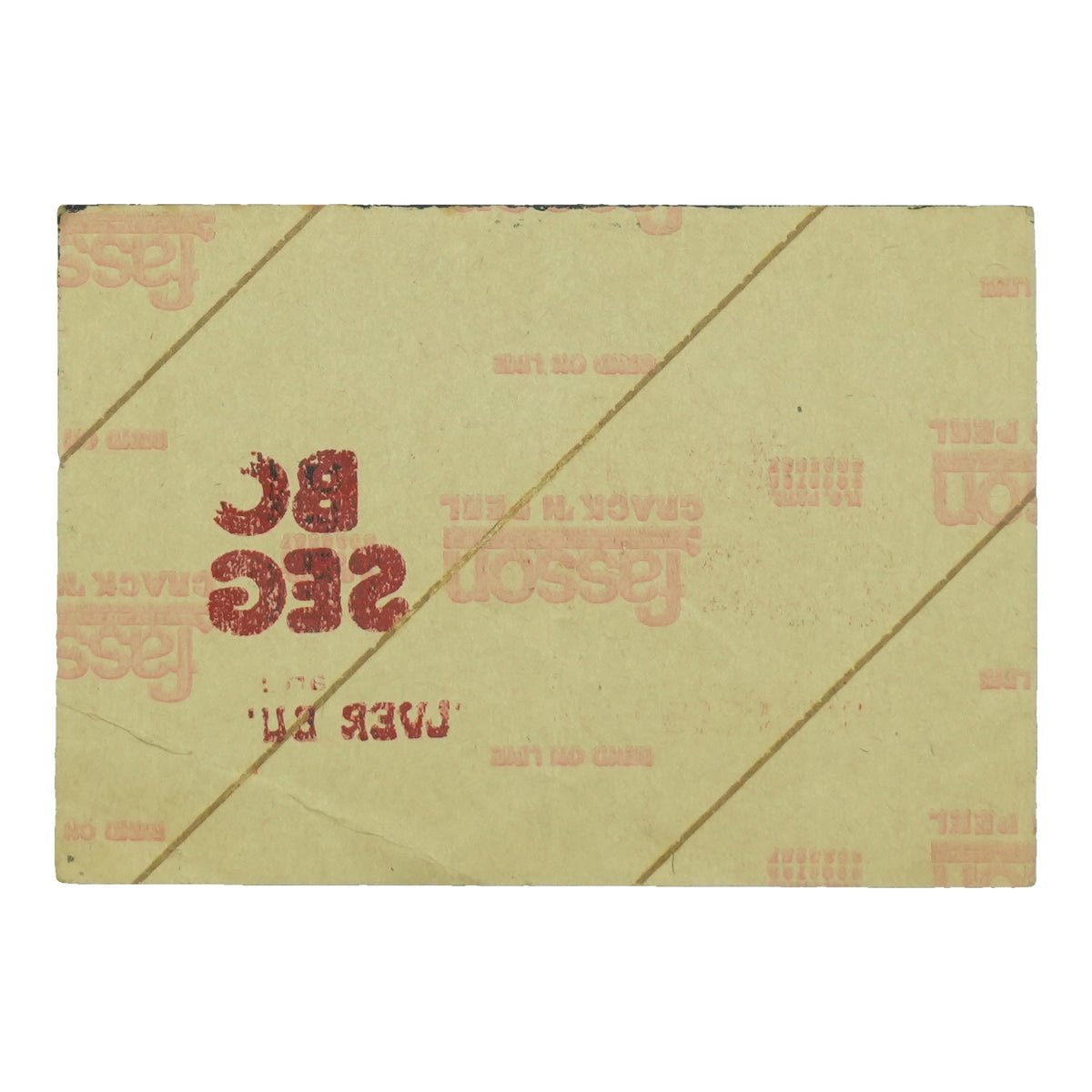1977 Bob Seger Leroy Theatre Providence Backstage Pass back