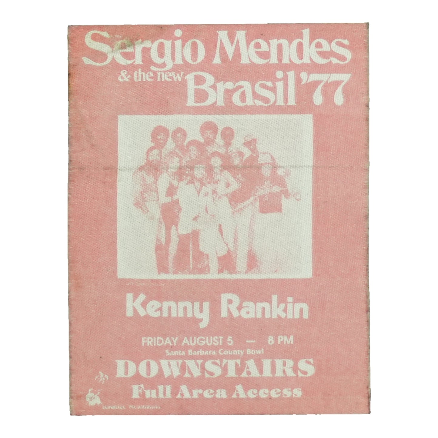 1977 Sergio Mendes And Brasil 77 Santa Barbara County Bowl Pass front