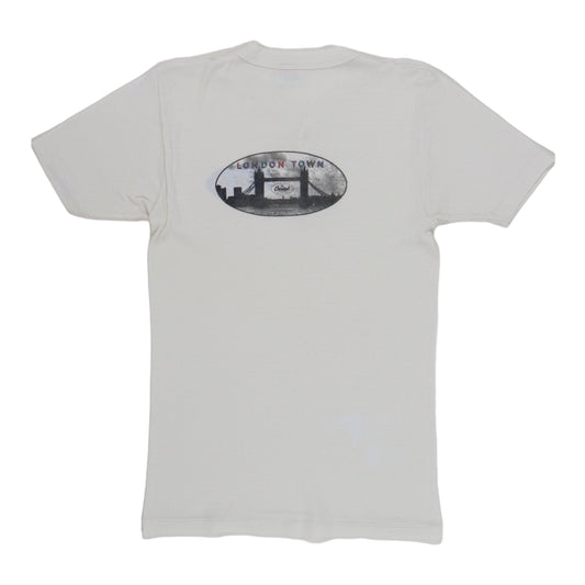 1978 Paul McCartney Wings London Town Promo Shirt Back