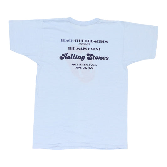 1978 Rolling Stones Myrtle Beach Concert Shirt Back
