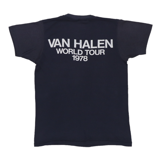 1978 Van Halen World Tour Shirt Back