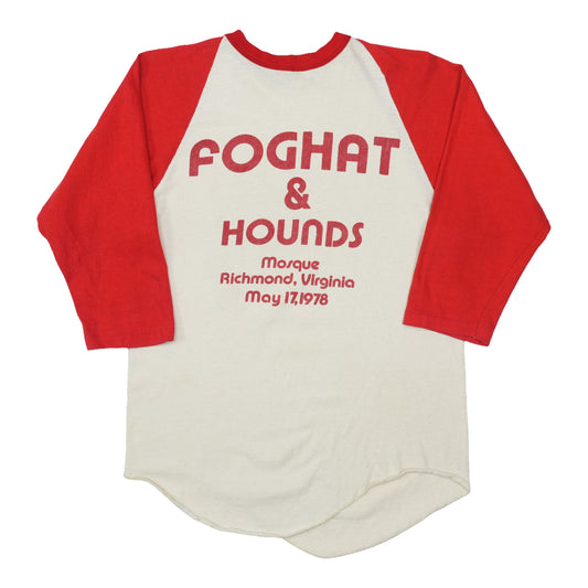 1978 Foghat And Hounds Richmond Whisper Concerts Jersey Shirt