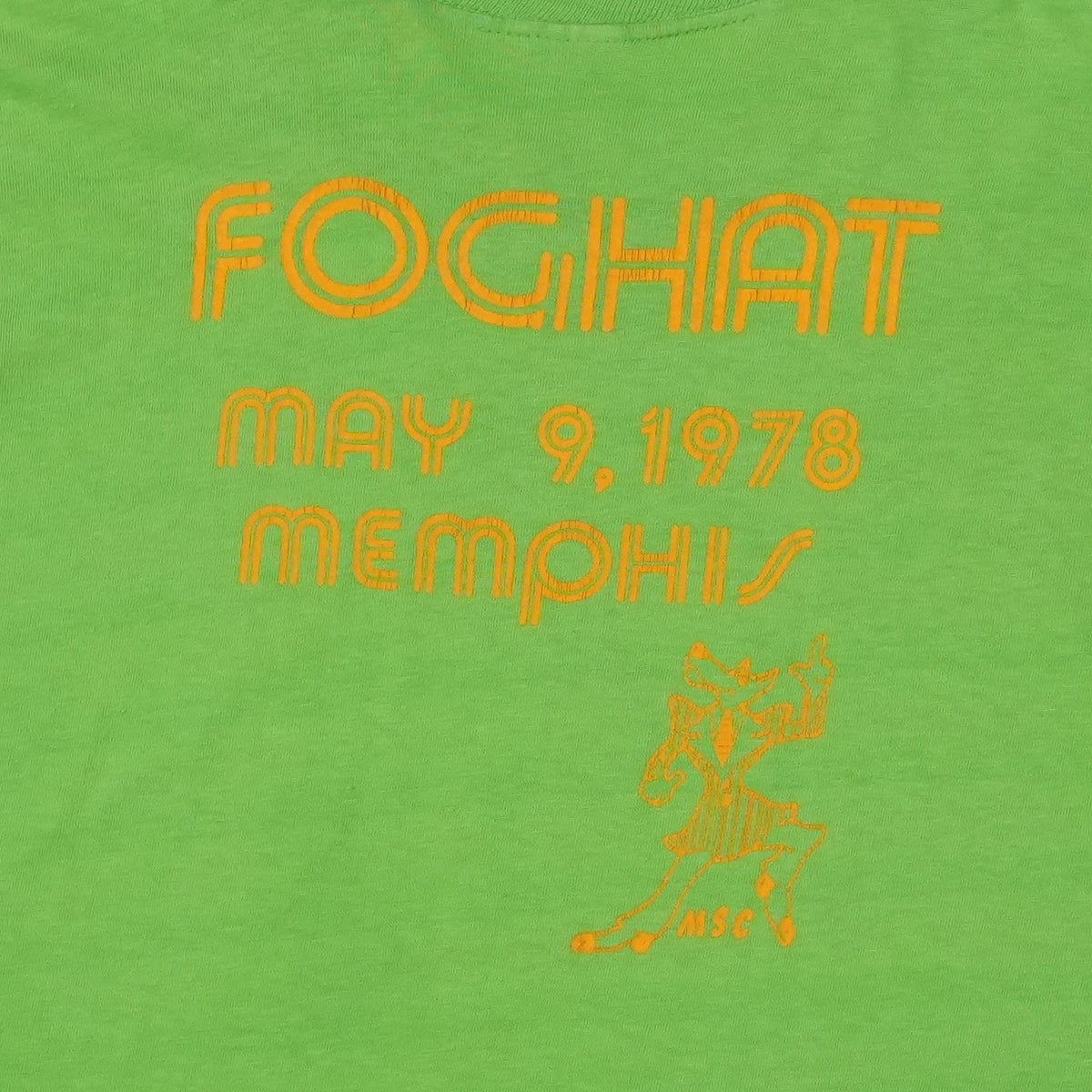 1978 Foghat Memphis Mid South Coliseum Concert Shirt