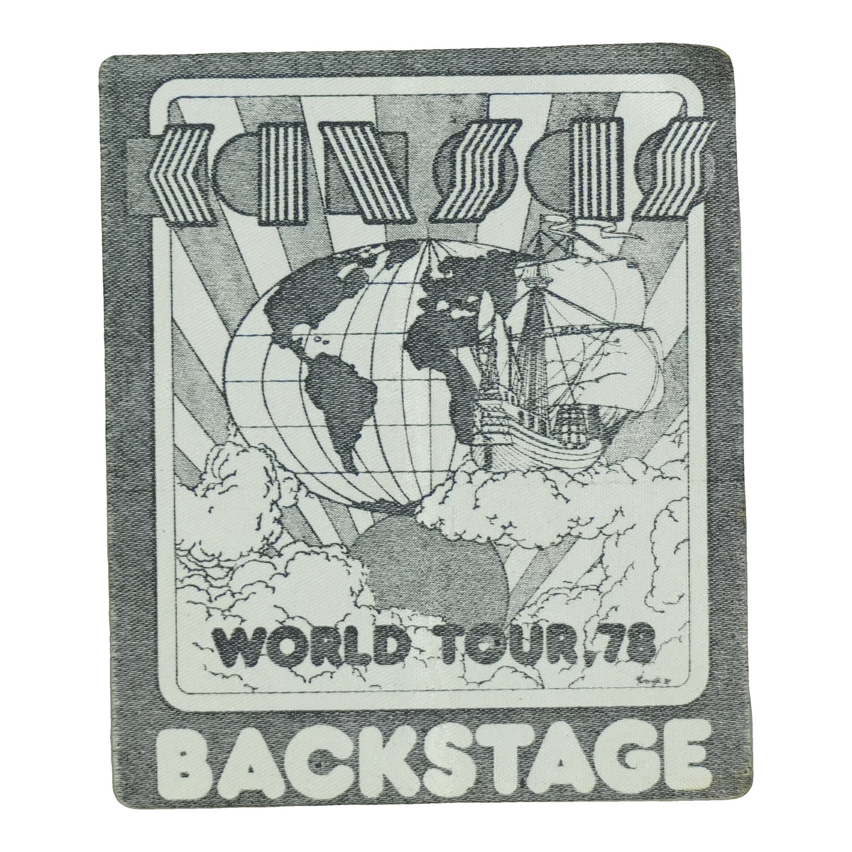 1978 Kansas World Tour Backstage Pass front