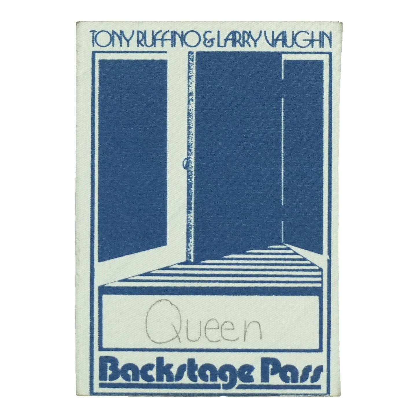 1978 Queen Ruffino And Vaughn Backstage Pass front