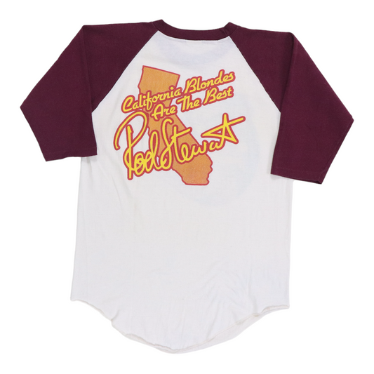 1979 Rod Stewart California Blondes Are Best Tour Shirt Back