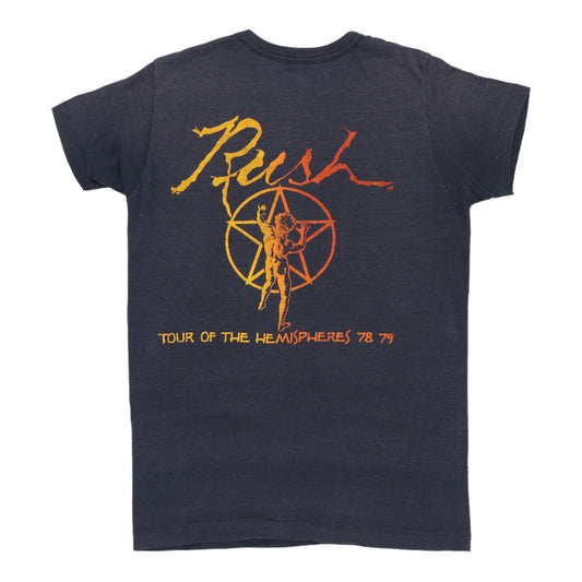1979 Rush Tour Of The Hemispheres Shirt Back