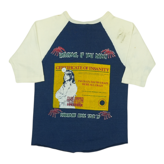 1979 Alice Cooper Madhouse Rock Tour Jersey Shirt Back