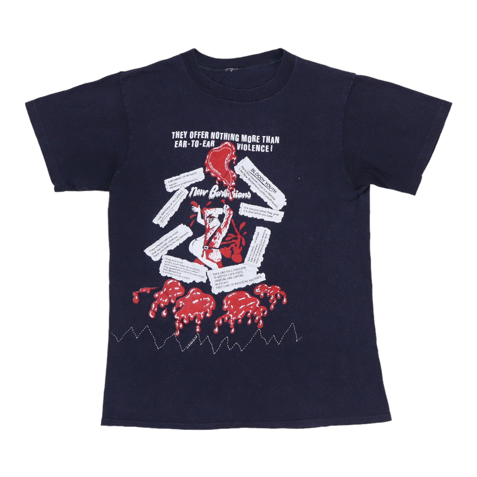 Original vintage 1979 New Barbarians Tour Shirt | WyCo Vintage