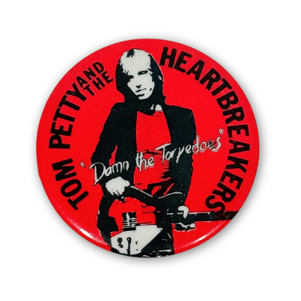 1979 Tom Petty Damn The Torpedoes Promo Button