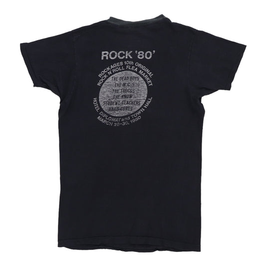 1980 Dead Boys Rockages Concert Shirt Back