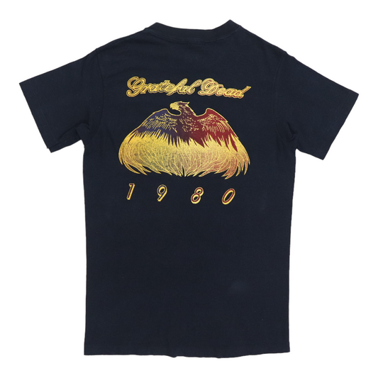 1980 Grateful Dead On The Road Again Tour Shirt Back