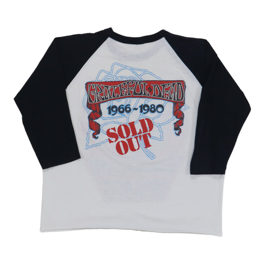 1980 Grateful Dead Sold Out Concert Jersey Shirt Back