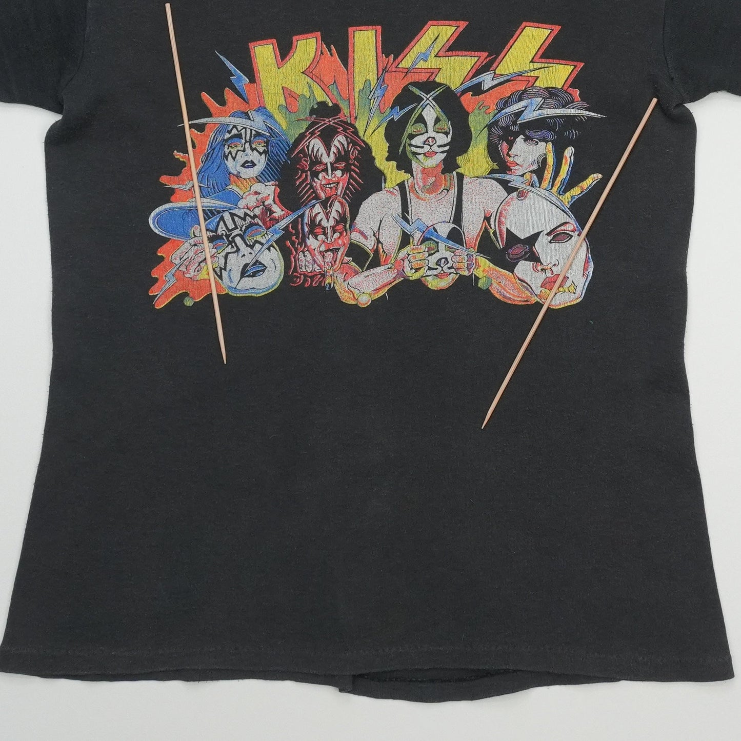 1980 KISS Unmasked Tour Shirt Detail 3