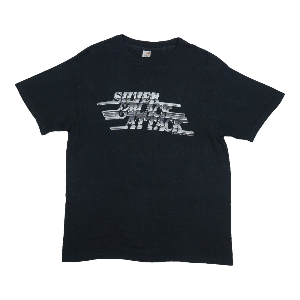 1980 Oakland Raiders Silver And Black Attack Shirt