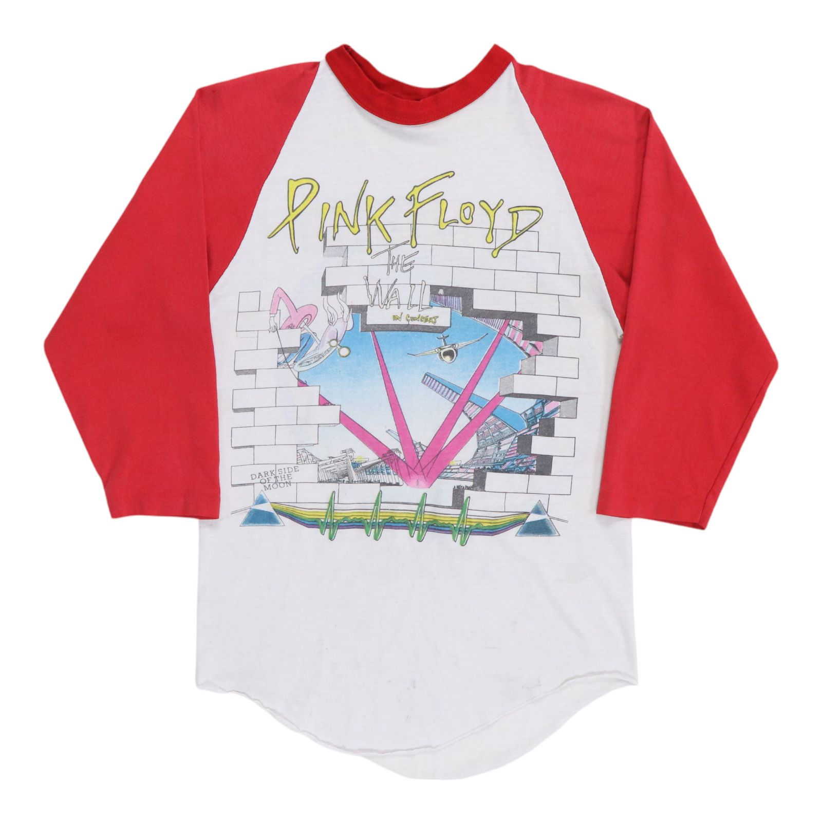 ＊希少XL＊80's PINK FLOYD T SHIRTS Vtg 80s Pink Floyd the Wall Concert T-shirt Black XS/S Parking Lot