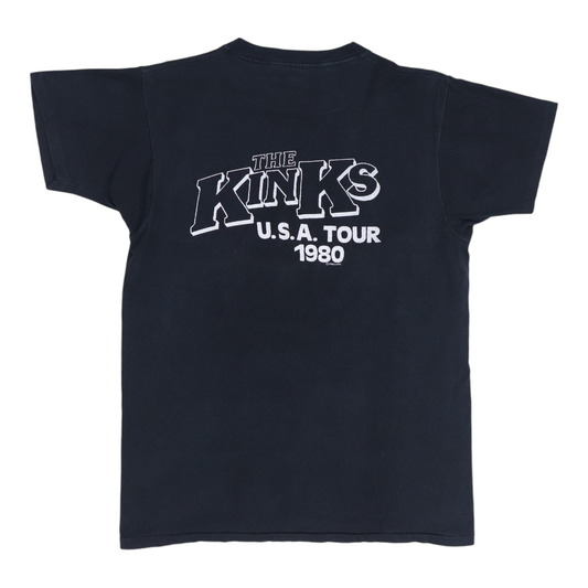 1980 The Kinks For The Road Tour Shirt Back