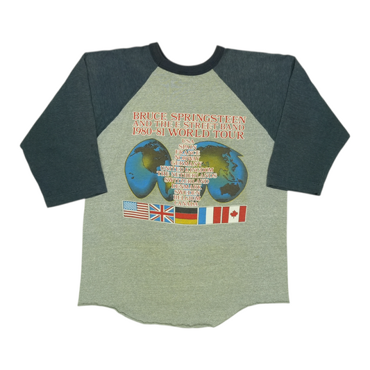 1980 Bruce Springsteen World Tour Jersey Shirt Back