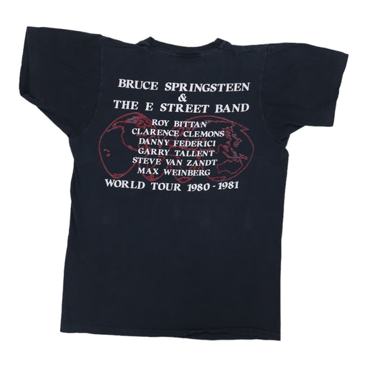 1980 Bruce Springsteen World Tour Shirt Back