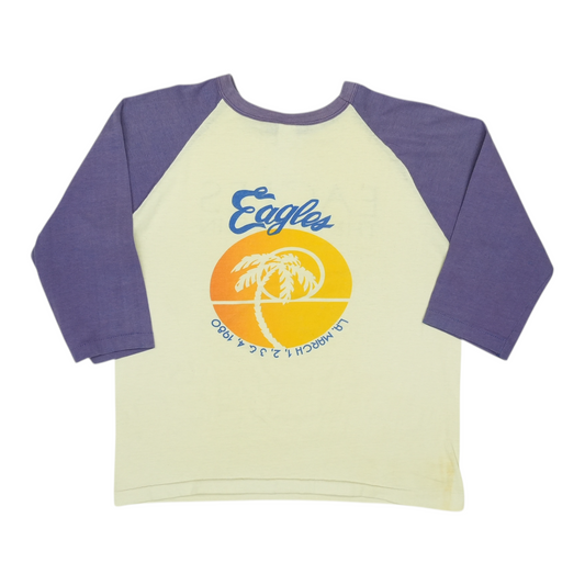 1980 Eagles Long Run Los Angeles Concert Jersey Shirt Back