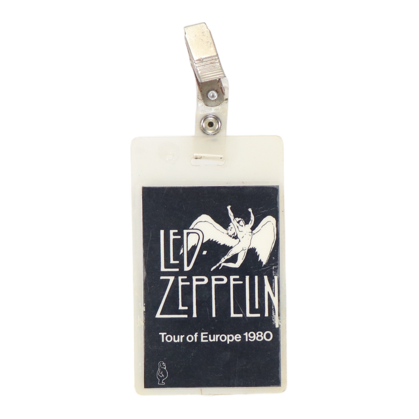 1980 Led Zeppelin Tour of Europe Backstage Pass Laminate and Luggage Tag