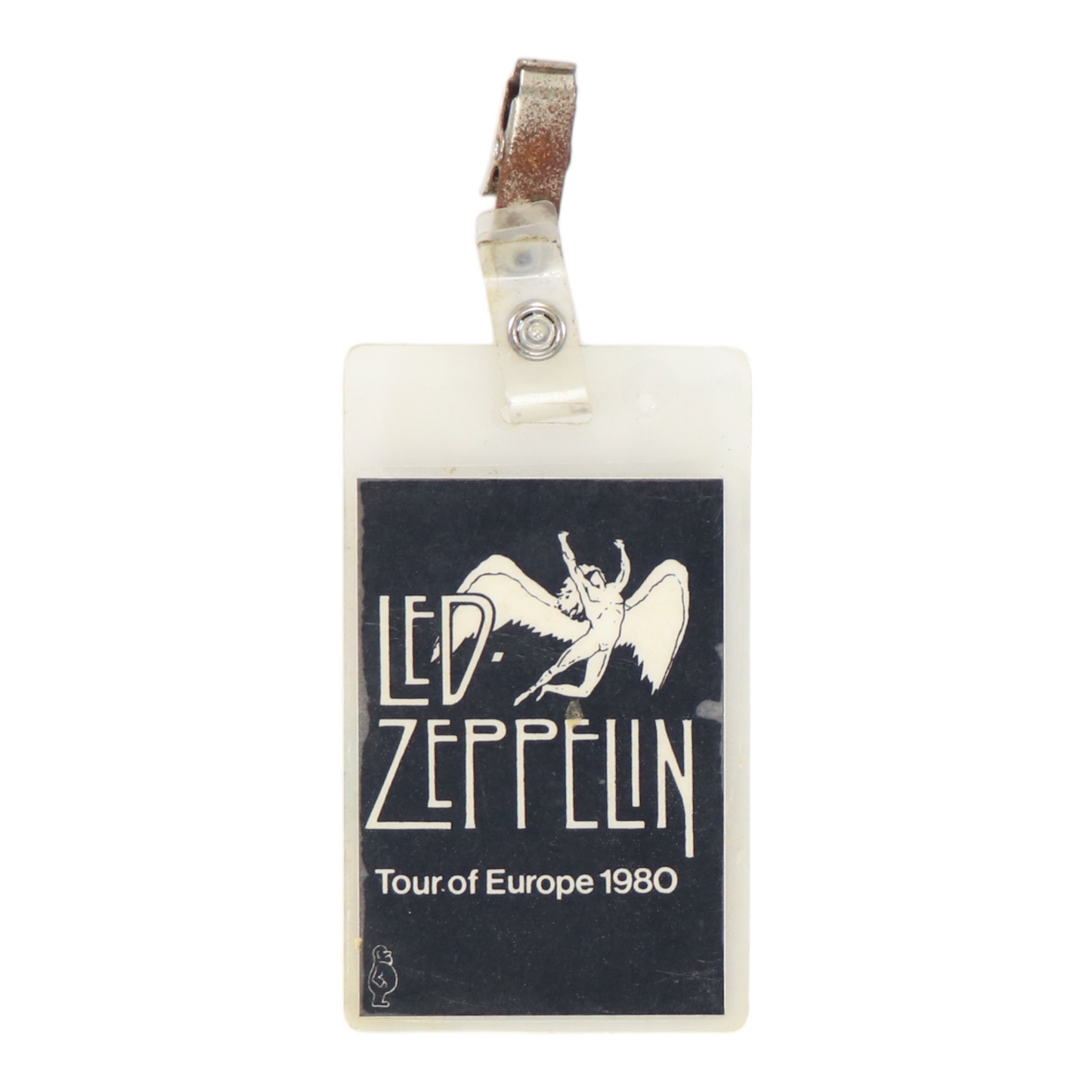 1980 Led Zeppelin Tour of Europe Backstage Pass Laminate and Luggage Tag