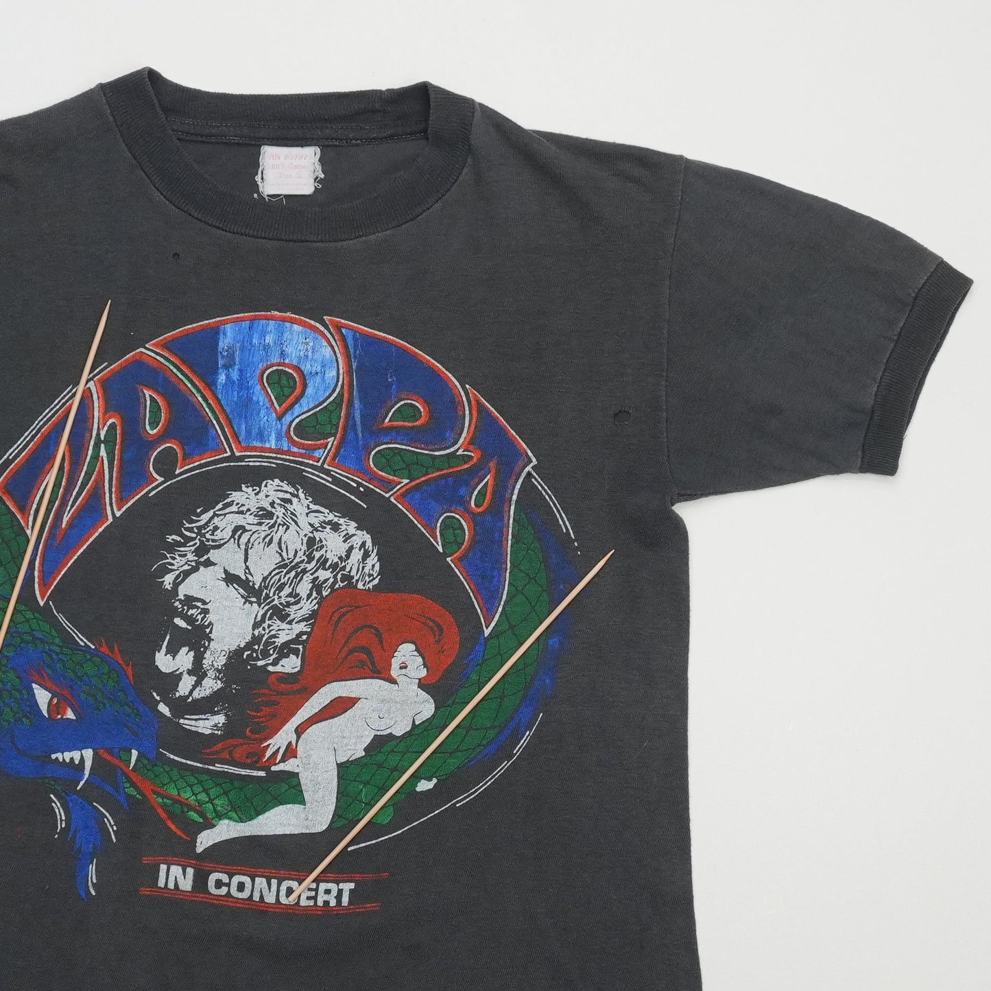 1980s Frank Zappa In Concert Shirt Detail 3