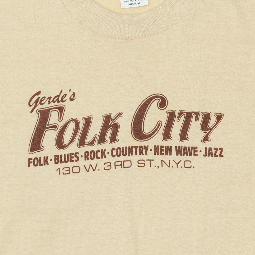 1980s Gerdes Folk City NYC Shirt