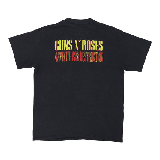 1980s Guns N Roses Appetite For Destruction Shirt Back