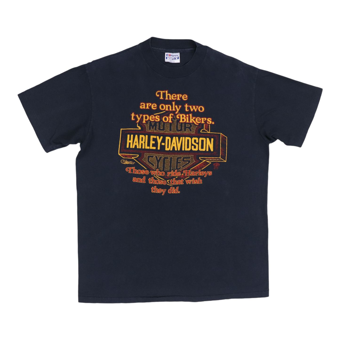 1980s Harley Davidson Two Types Of Bikers Shirt