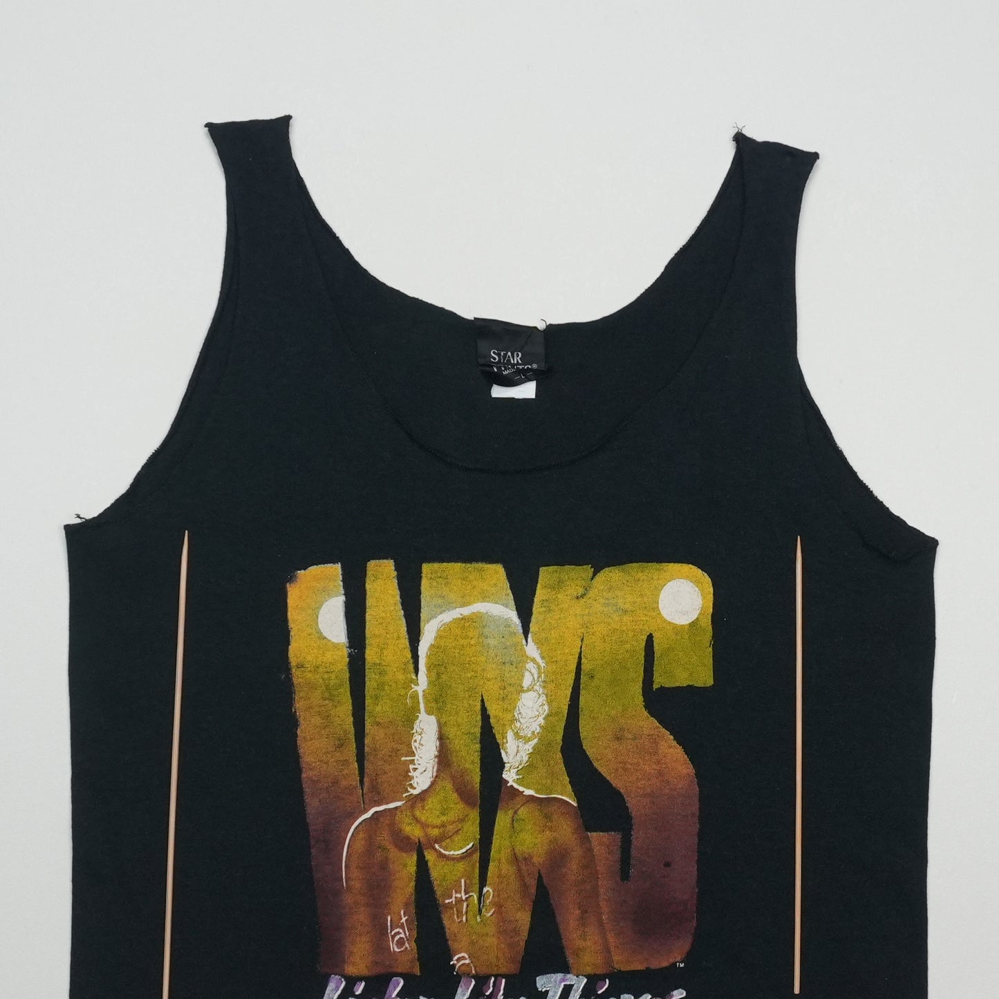 1980s INXS Listen Like Thieves Tank Top Detail 2