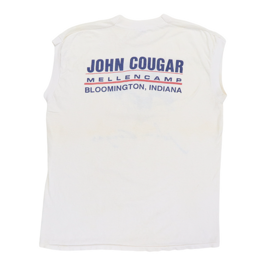1980s John Cougar Mellancamp Sleeveless Shirt Back