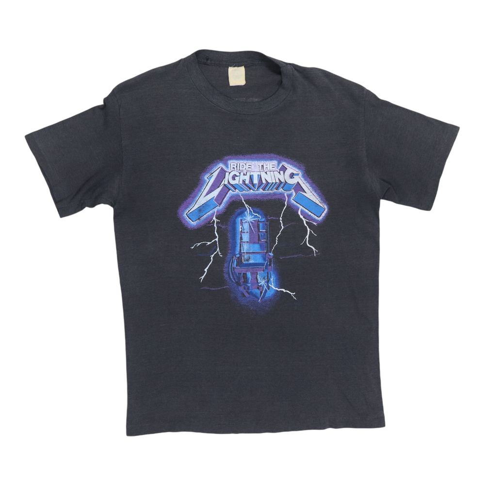 1980s Metallica Ride The Lightning Fade To Black Shirt
