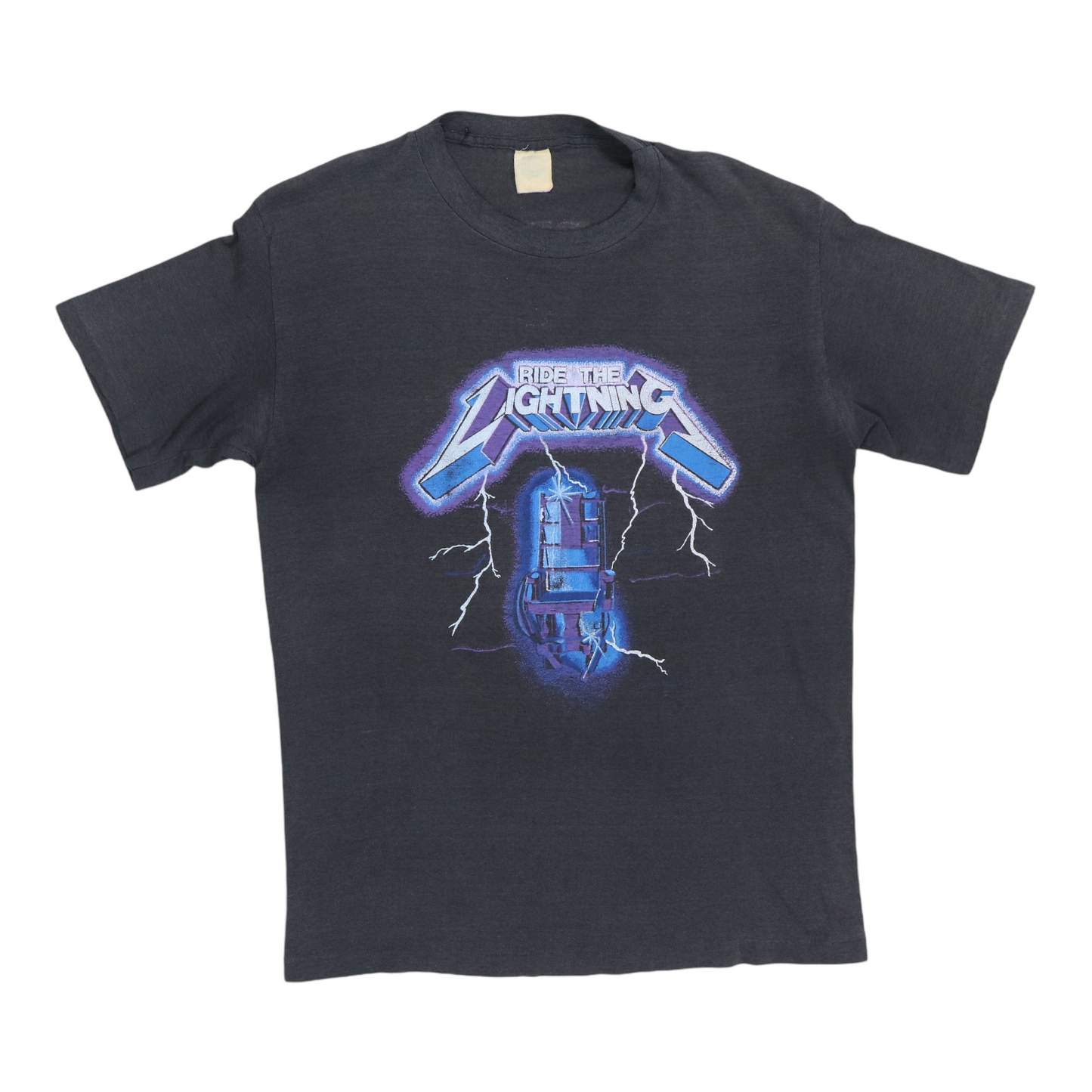 1980s Metallica Ride The Lightning Fade To Black Shirt