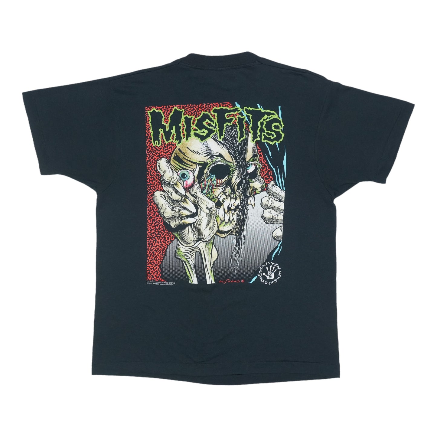 1980s Pushead Design Misfits Shirt Back