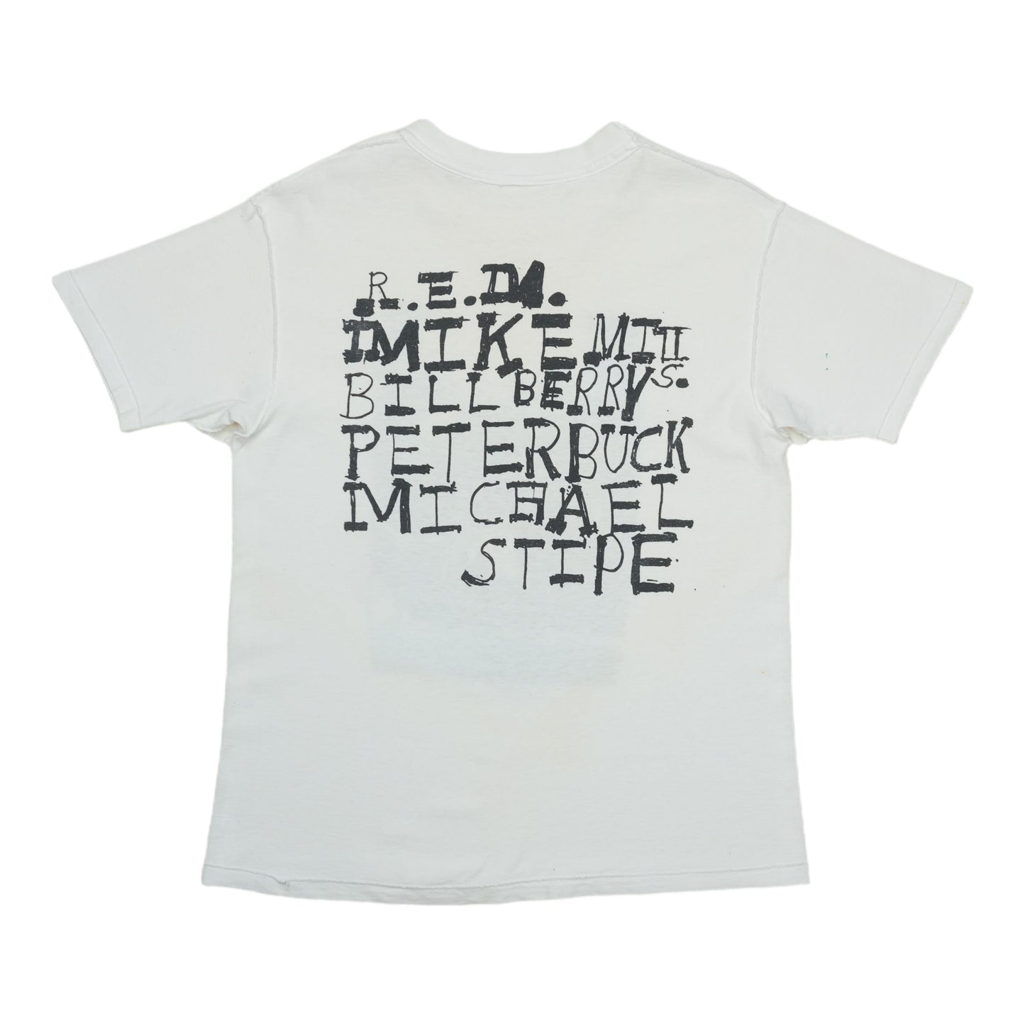 1980s R.E.M. Members Shirt Back
