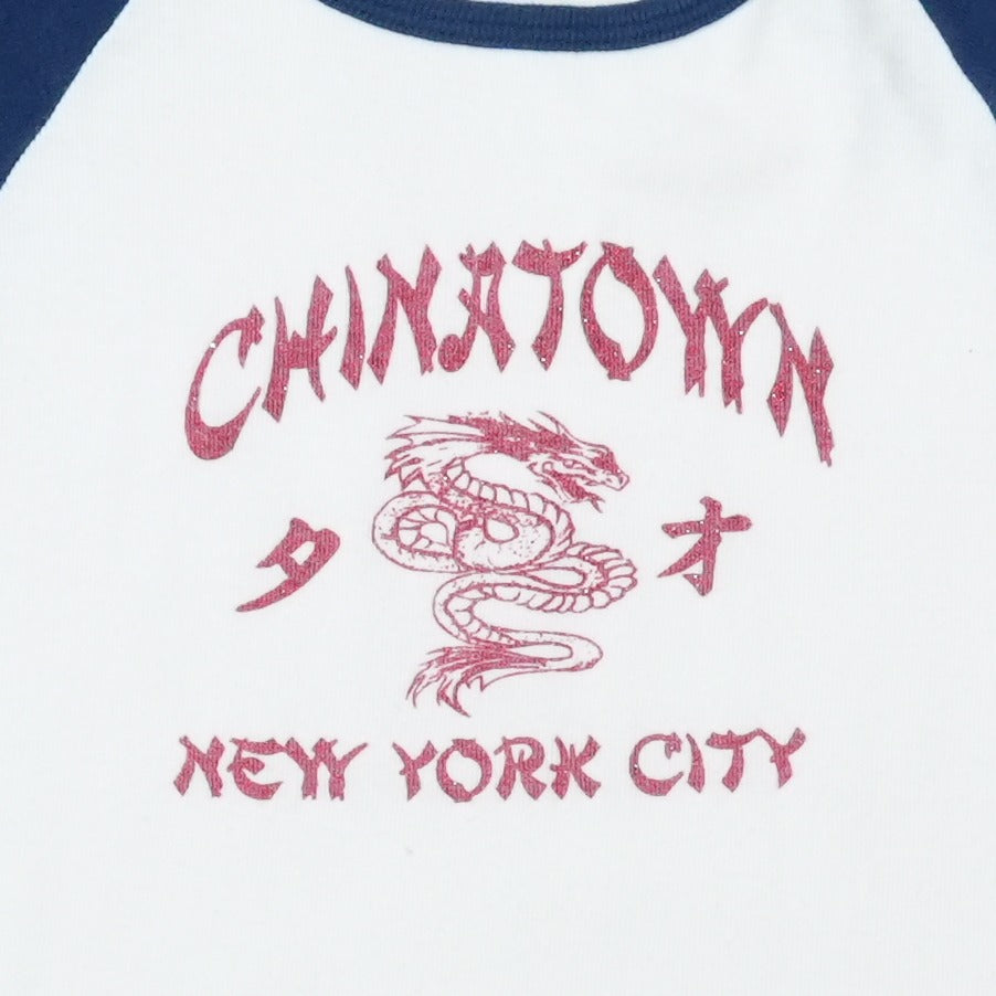1980s Chinatown New York City Raglan Jersey