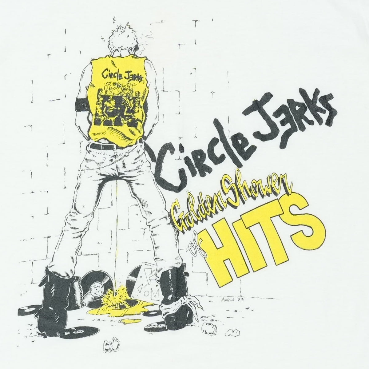 1980s Circle Jerks Golden Shower Of Hits Shirt