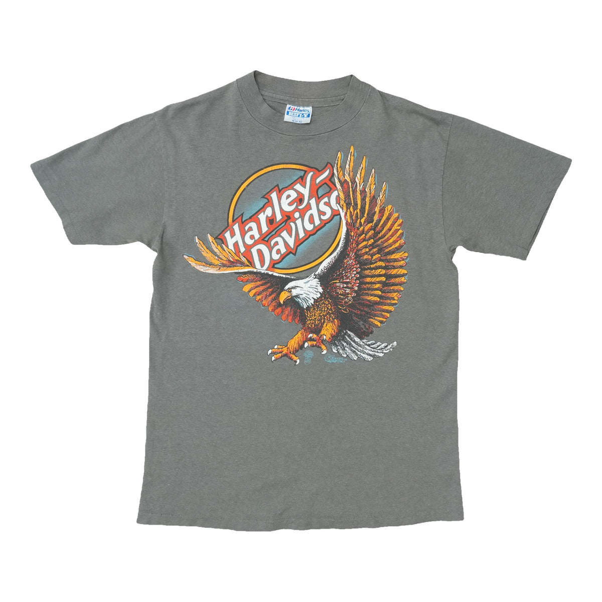 1980s Harley Davidson Eagle Miami Florida Shirt