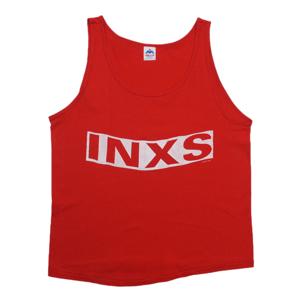 1980s INXS Logo Tank Shirt Front