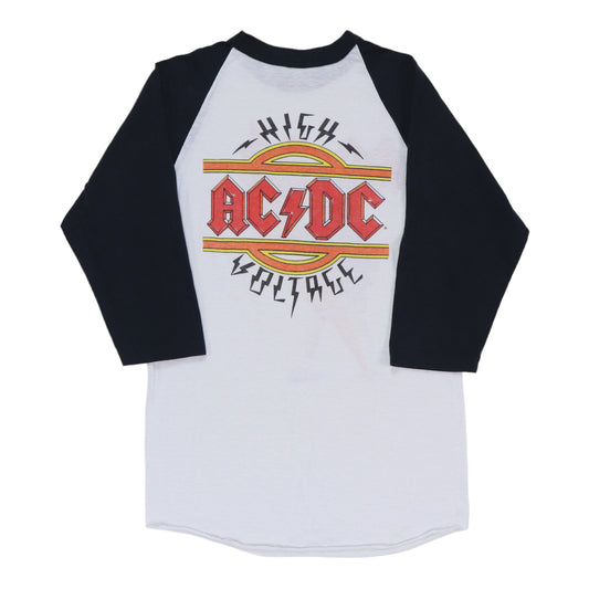 1980s ACDC High Voltage Jersey Shirt Back