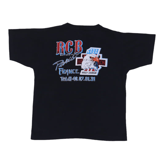 1980s Harley Davidson RCB Motorcycles Shirt Back